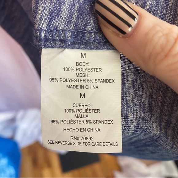 Alive Magnetics Blue Heathered Workout Tank, size Medium - Picture 3 of 8